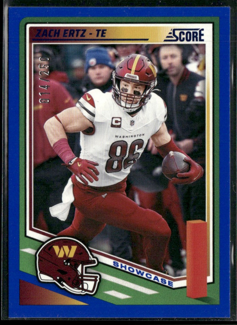 Zach Ertz 2025 Score Showcase /250 #257 Washington Commanders
