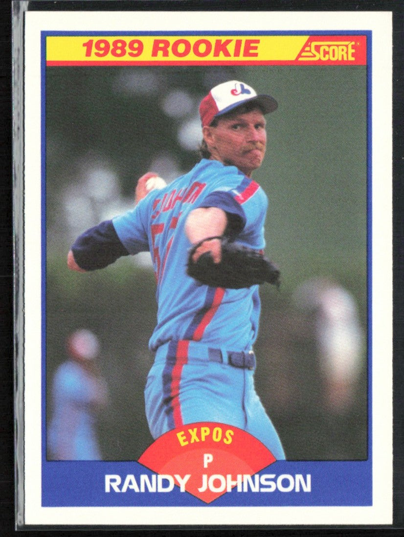 Randy Johnson 1989 Score RC #645 Montreal Expos