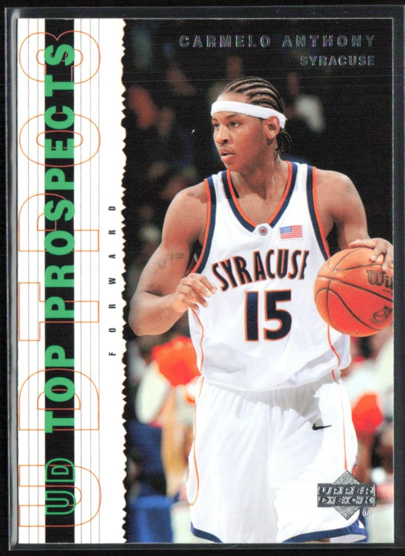 Carmelo Anthony 2003 UD Top Prospects #57 Syracuse Orangemen