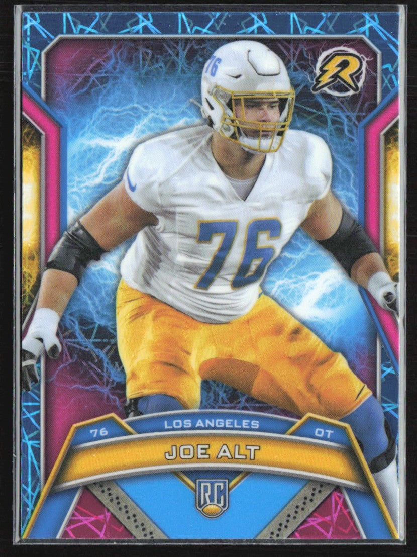Joe Alt 2024 Topps Resurgence Sky Blue & Pink Shock Refractor RC #156