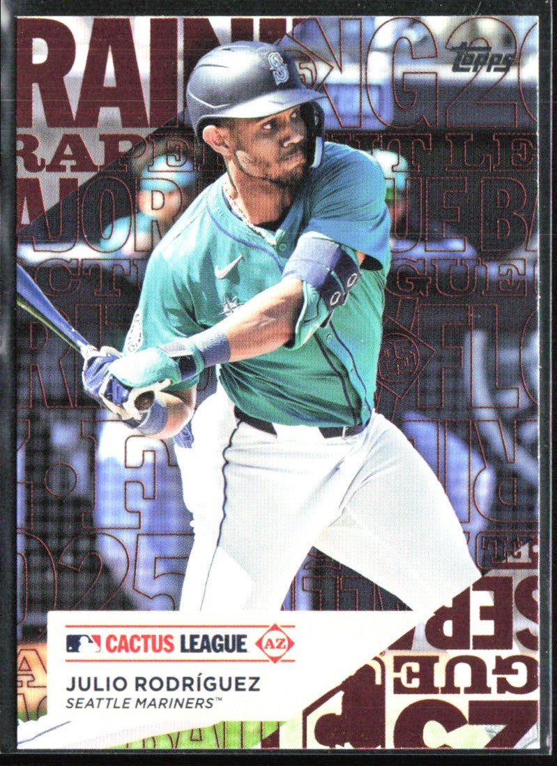 Julio Rodriguez 2025 Topps Training Grounds #TG-5 Seattle Mariners