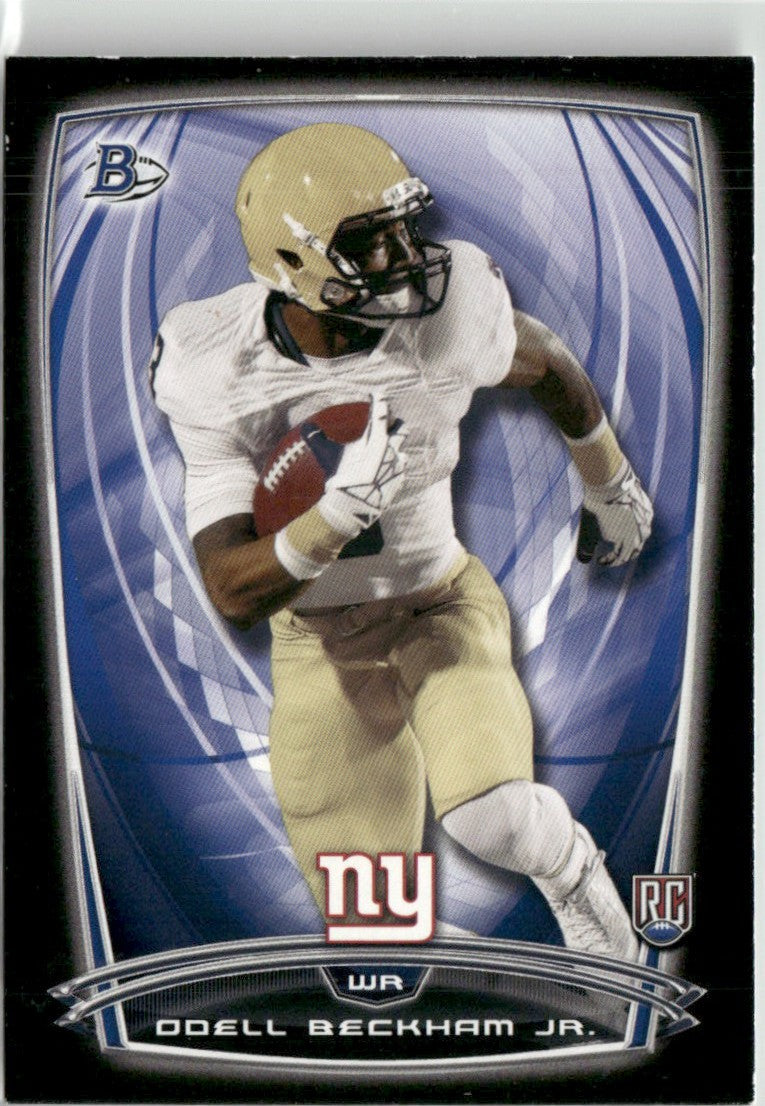 Odell Beckham Jr. 2014 Bowman Black RC #8 New York Giants