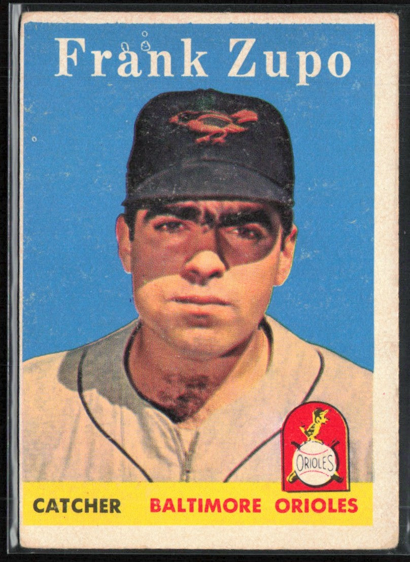 Frank Zupo 1958 Topps RC #229.0 Baltimore Orioles