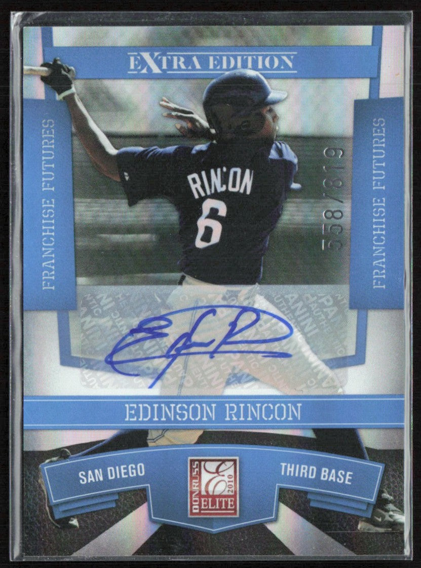 Edinson Rincon 2010 Donruss Elite Extra Edition Franchise Futures AUTO /819 #77