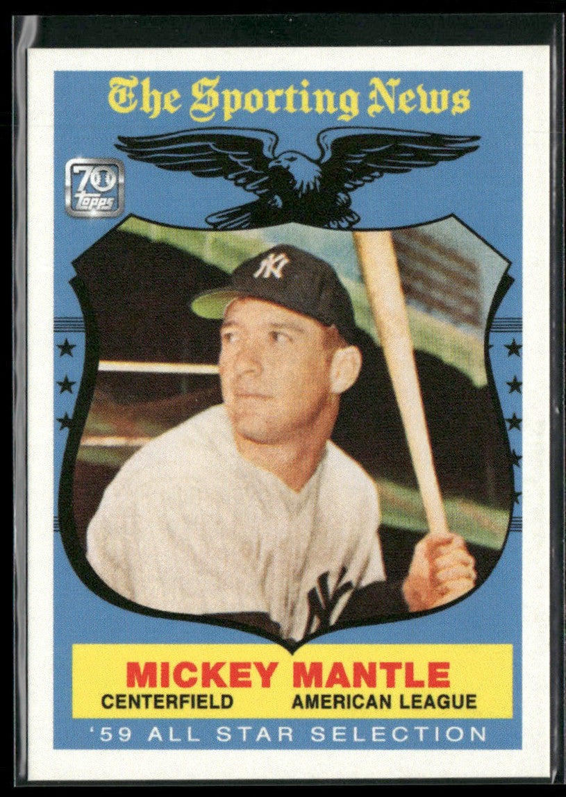 Mickey Mantle 2021 Topps x Mickey Mantle #18 New York Yankees