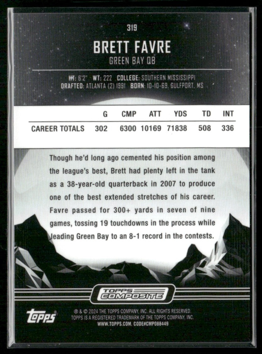 Brett Favre 2023 Topps Composite Midnight #319 Green Bay Packers
