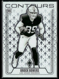 Brock Bowers 2024 Panini Phoenix Contours RC #CON-BBS Las Vegas Raiders