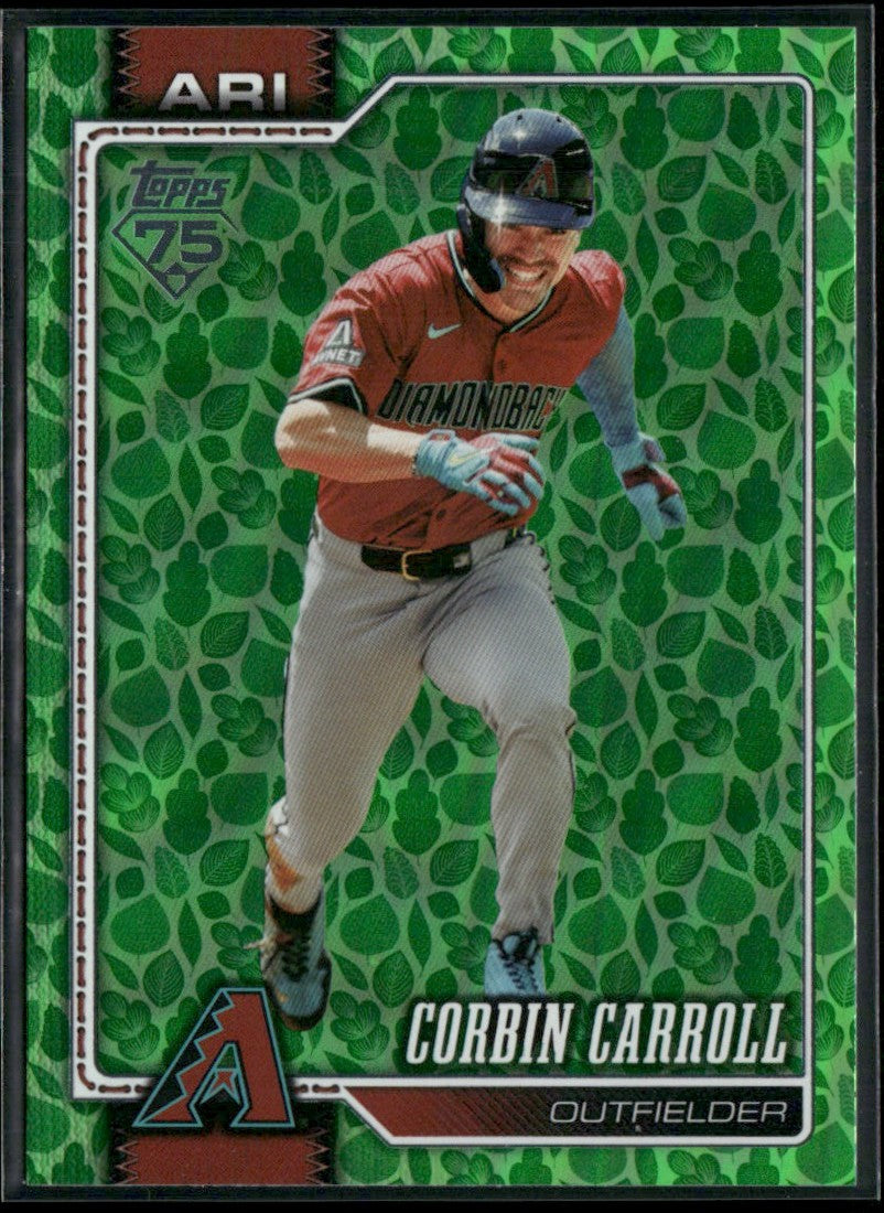 Corbin Carroll 2026 Topps Easter Green Foil #314 Arizona Diamondbacks