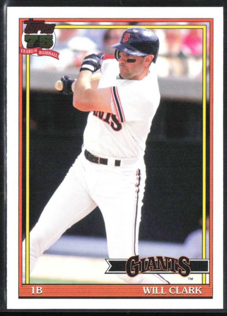 Will Clark 2020 Topps 1991 Design #T91-11 San Francisco Giants