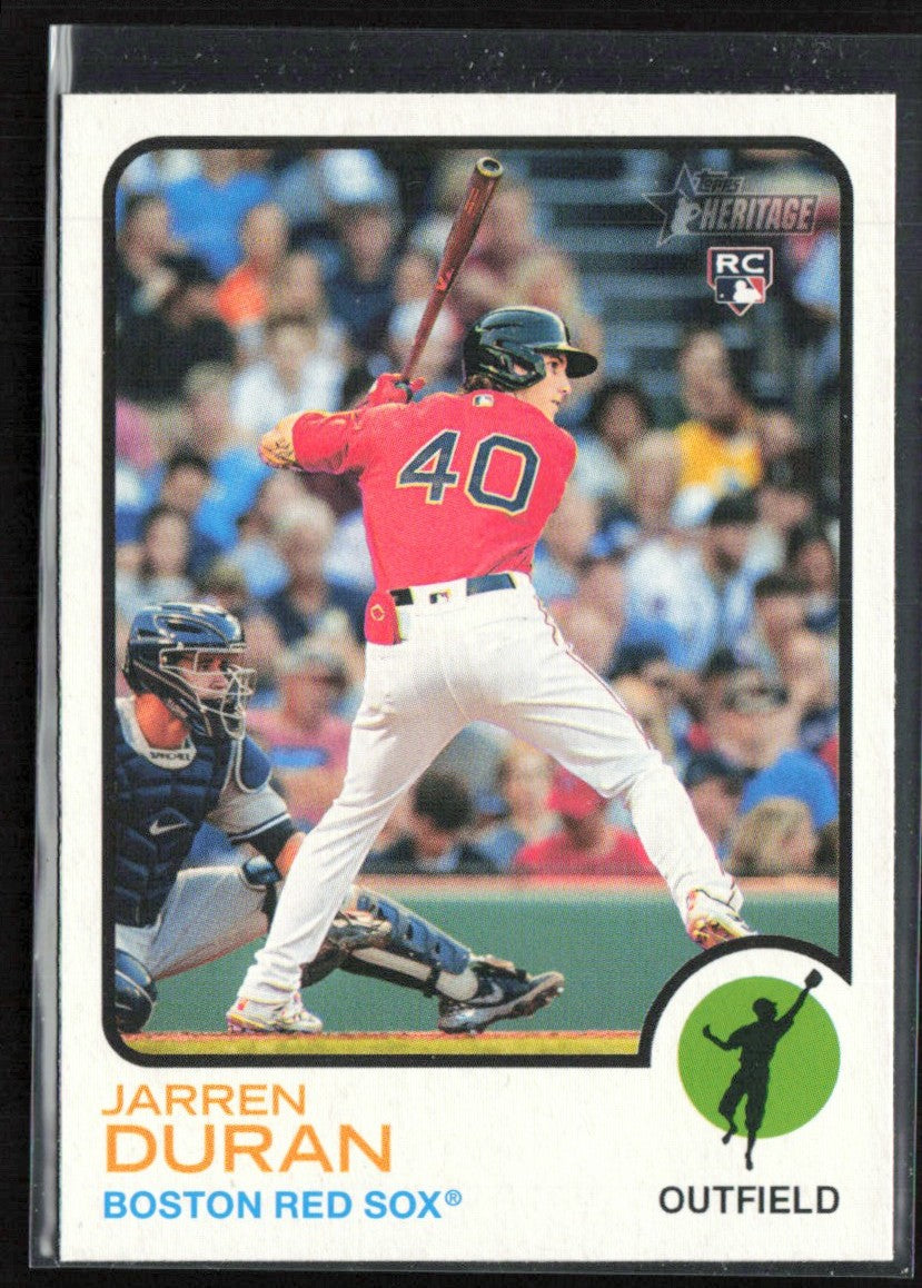 Jarren Duran 2022 Topps Heritage RC #211 Boston Red Sox