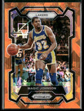Magic Johnson 2023 Panini Prizm Orange Ice #185 Los Angeles Lakers