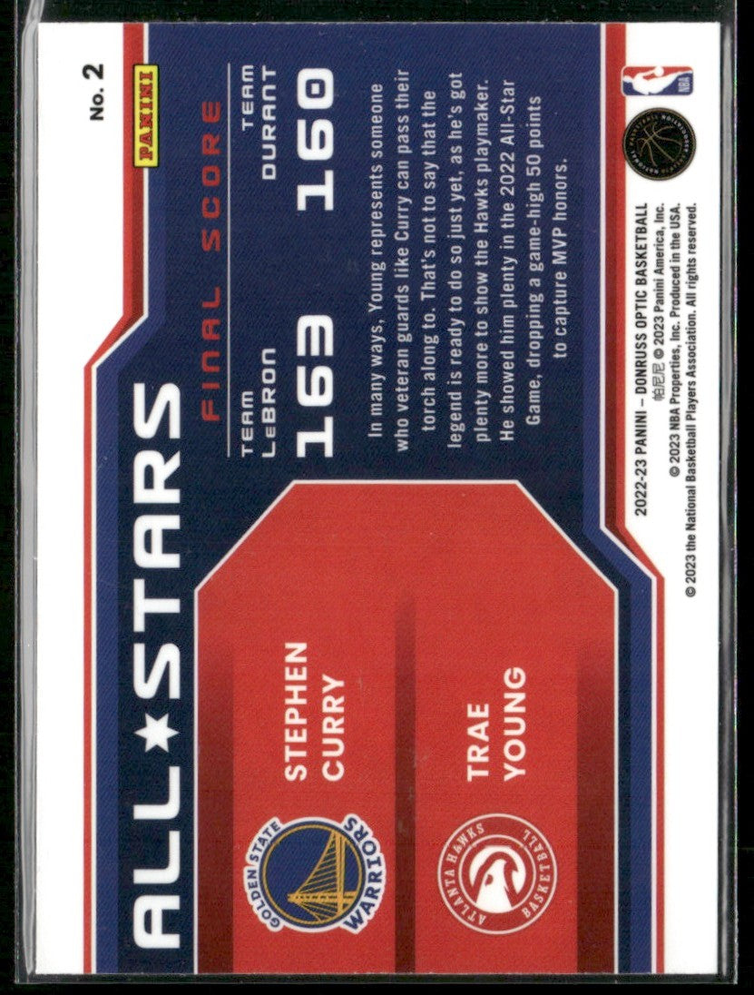 Stephen Curry/Trae Young 2023 Donruss Optic All Stars #2