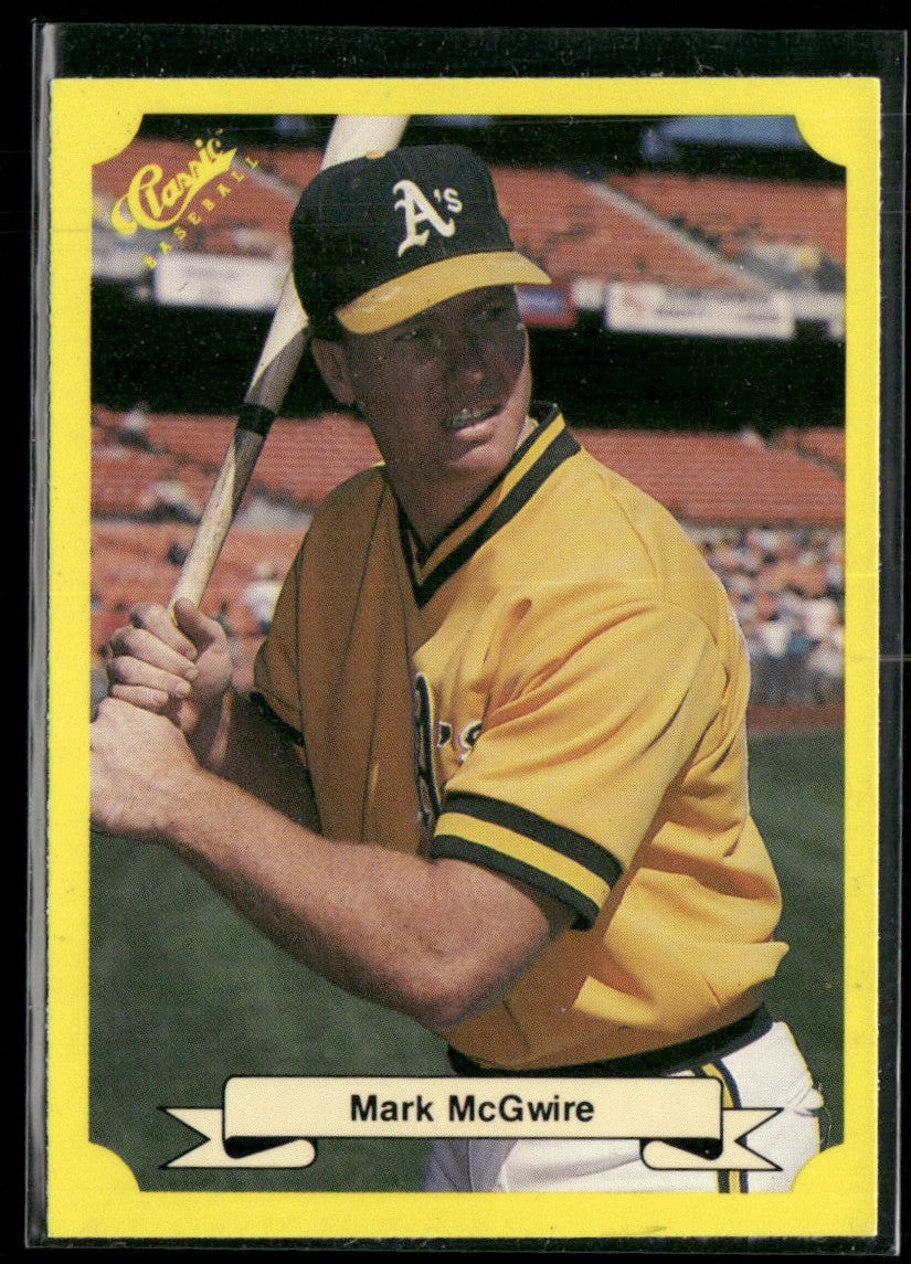Mark McGwire 1989 Classic #121 Oakland Athletics