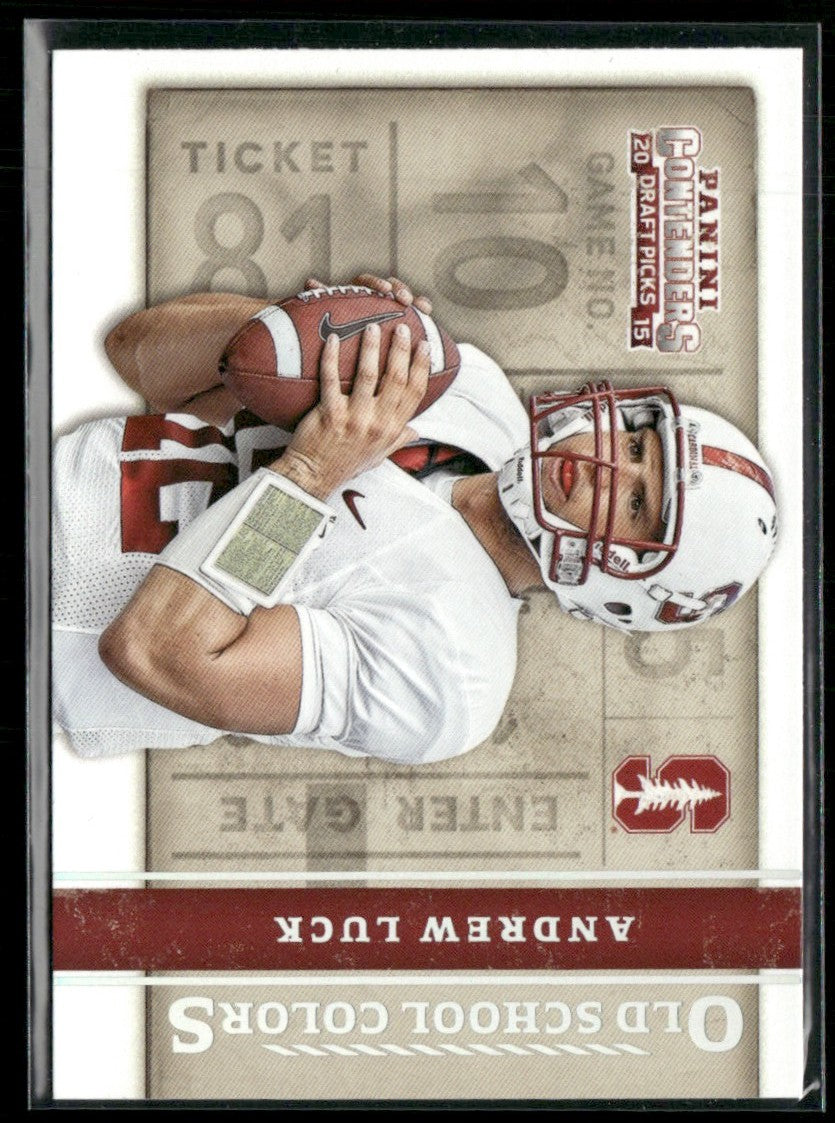 Andrew Luck 2015 Panini Contenders Draft Picks Old School Colors #3