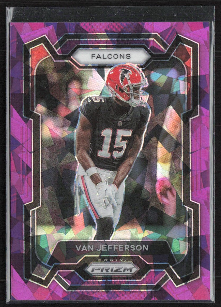 Van Jefferson 2023 Panini Prizm Purple Ice /225 #171 Atlanta Falcons