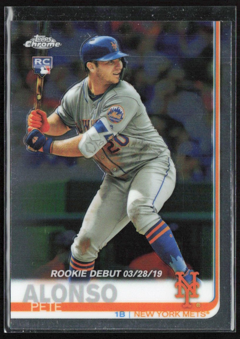 Pete Alonso 2019 Topps Chrome Update RC #52 New York Mets