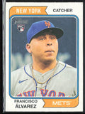Francisco Alvarez 2023 Topps Heritage RC #388 New York Mets