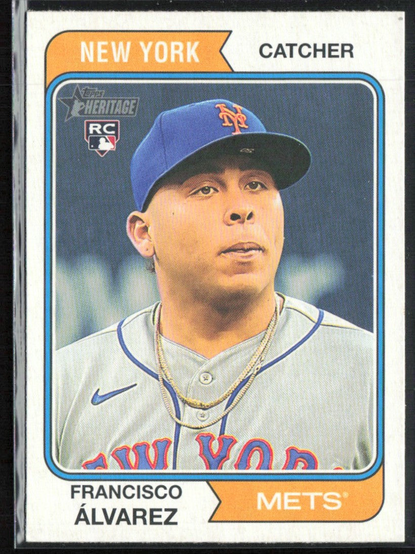 Francisco Alvarez 2023 Topps Heritage RC #388 New York Mets