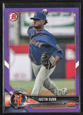 Justin Dunn 2018 Bowman Draft Purple /250 #BD-178 New York Mets