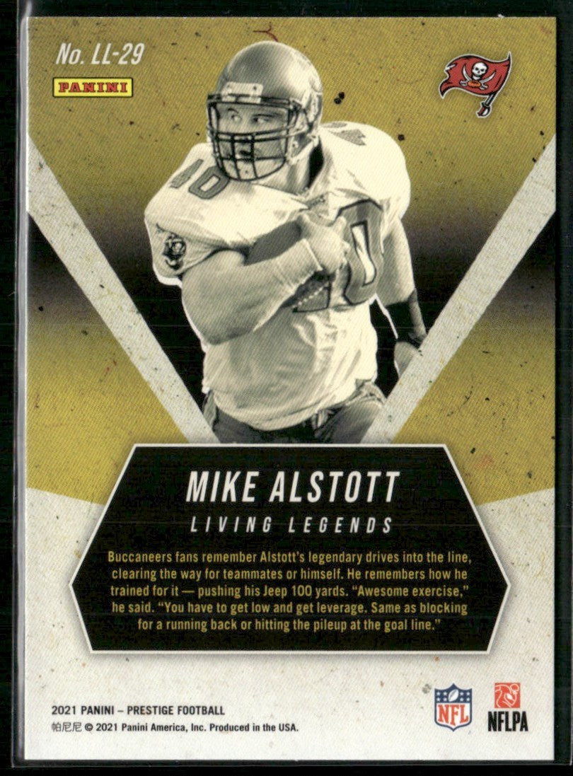 Mike Alstott 2021 Panini Prestige Living Legends #LL-29 Tampa Bay Buccaneers