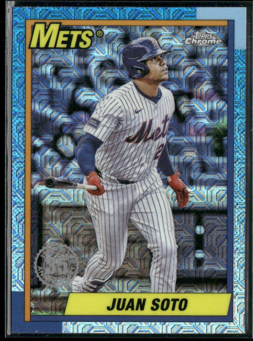 Juan Soto 2025 Topps Chrome Update 1990 Silver Pack Mojo Refractor #U90C-7