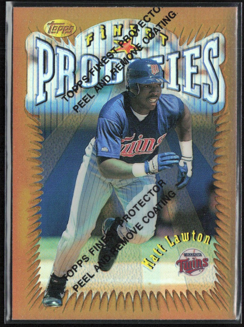 Matt Lawton 1996 Topps Finest Refractor #312 Minnesota Twins