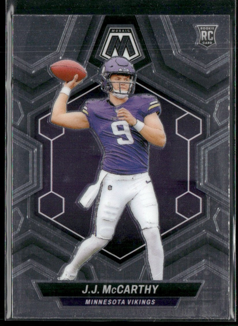 J.J. McCarthy 2024 Panini Mosaic RC #310 Minnesota Vikings