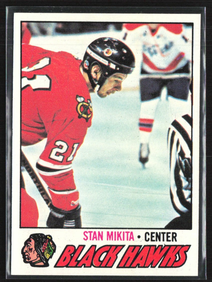 Stan Mikita 1977 Topps #195 Chicago Blackhawks