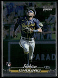 Jackson Chourio 2024 Topps Stadium Club Chrome RC #184 Milwaukee Brewers