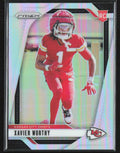 Xavier Worthy 2024 Panini Prizm Silver RC #399 Kansas City Chiefs