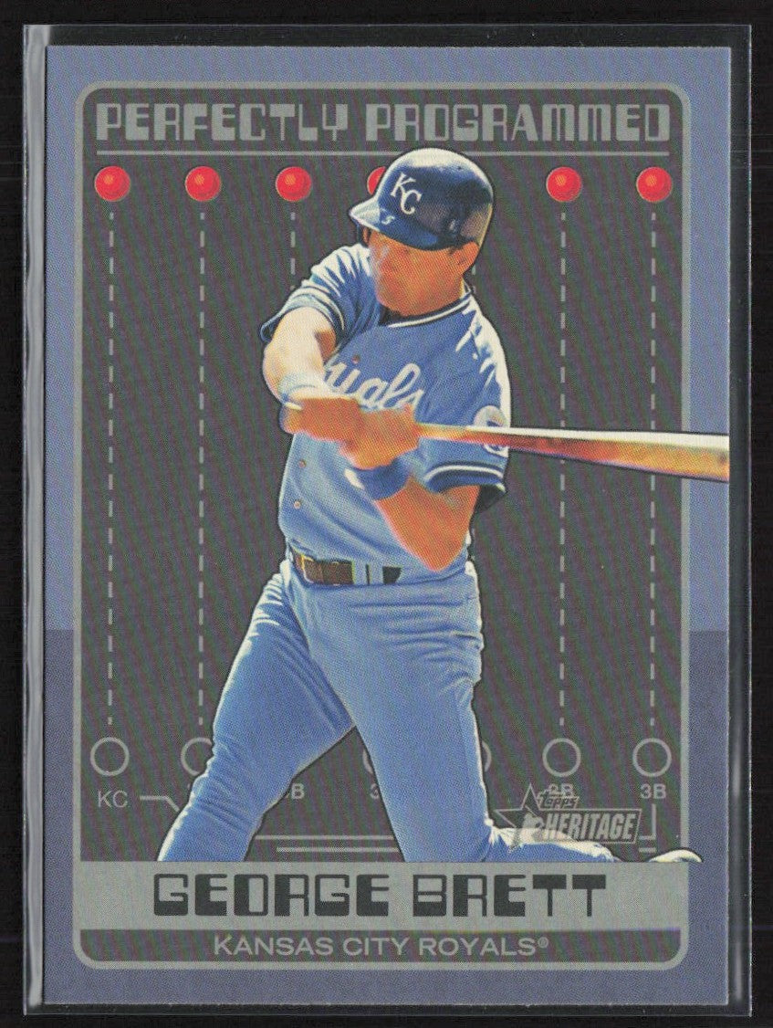 George Brett 2024 Topps Heritage Perfectly Programmed #PP-3 Kansas City Royals