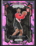 Scoot Henderson 2023 Panini Prizm Pink Ice RC #141 Portland Trail Blazers