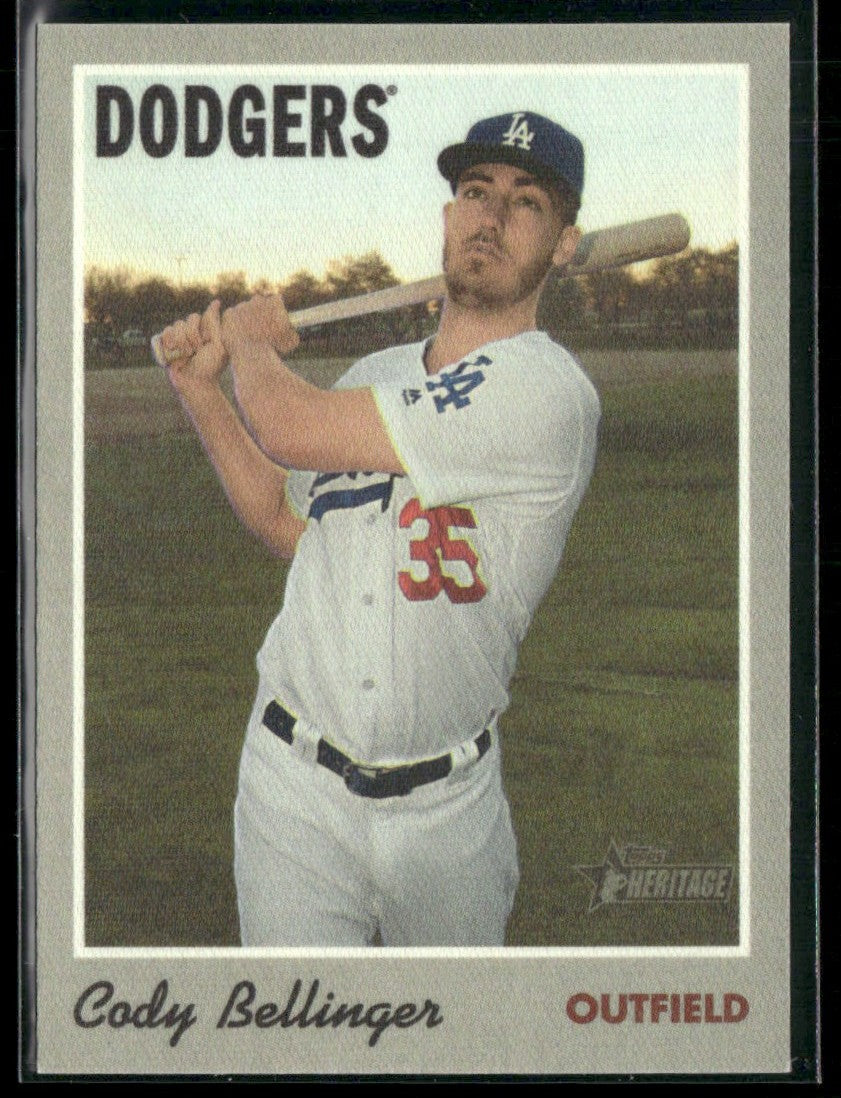 Cody Bellinger 2019 Topps Heritage 1970 Cloth Stickers #24 Los Angeles Dodgers