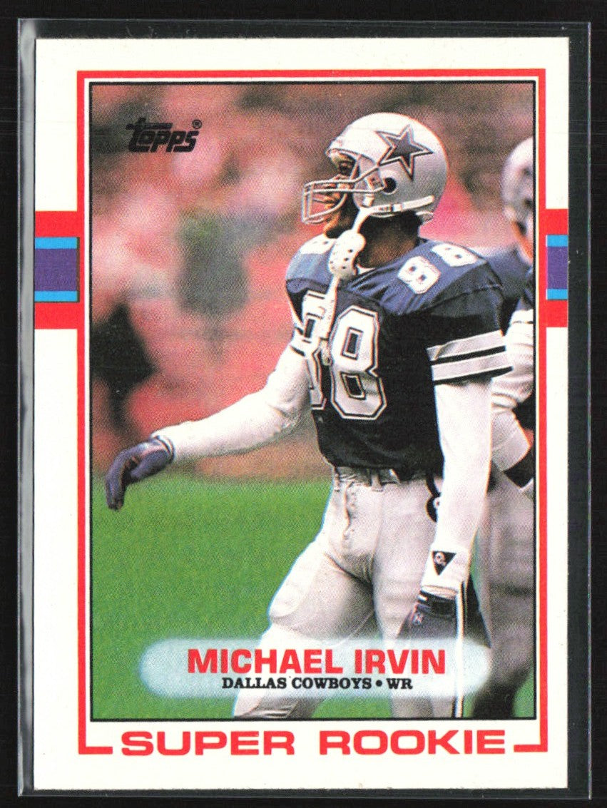 Michael Irvin 1989 Topps RC #383 Dallas Cowboys