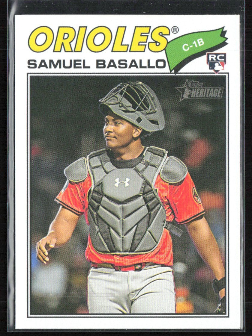 Samuel Basallo 2026 Topps Heritage RC #175 Baltimore Orioles
