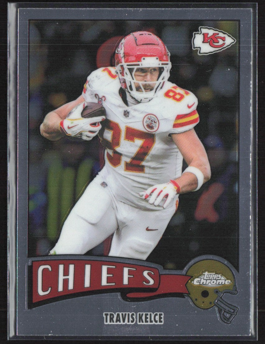 Travis Kelce 2025 Topps Chrome Retro #1975-17 Kansas City Chiefs