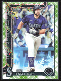 Cal Raleigh 2025 Topps Holiday Green Plaid #H54 Seattle Mariners