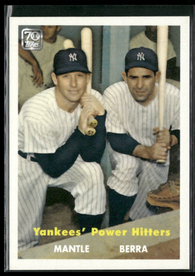 Mantle/Berra 2021 Topps x Mickey Mantle #13 New York Yankees