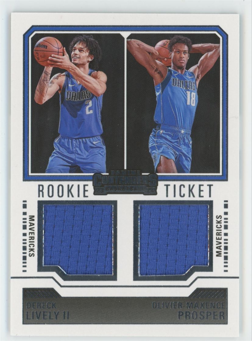 Dereck Lively Olivier-Maxence Prosper 2023 Panini Contenders Rookie Ticket RC