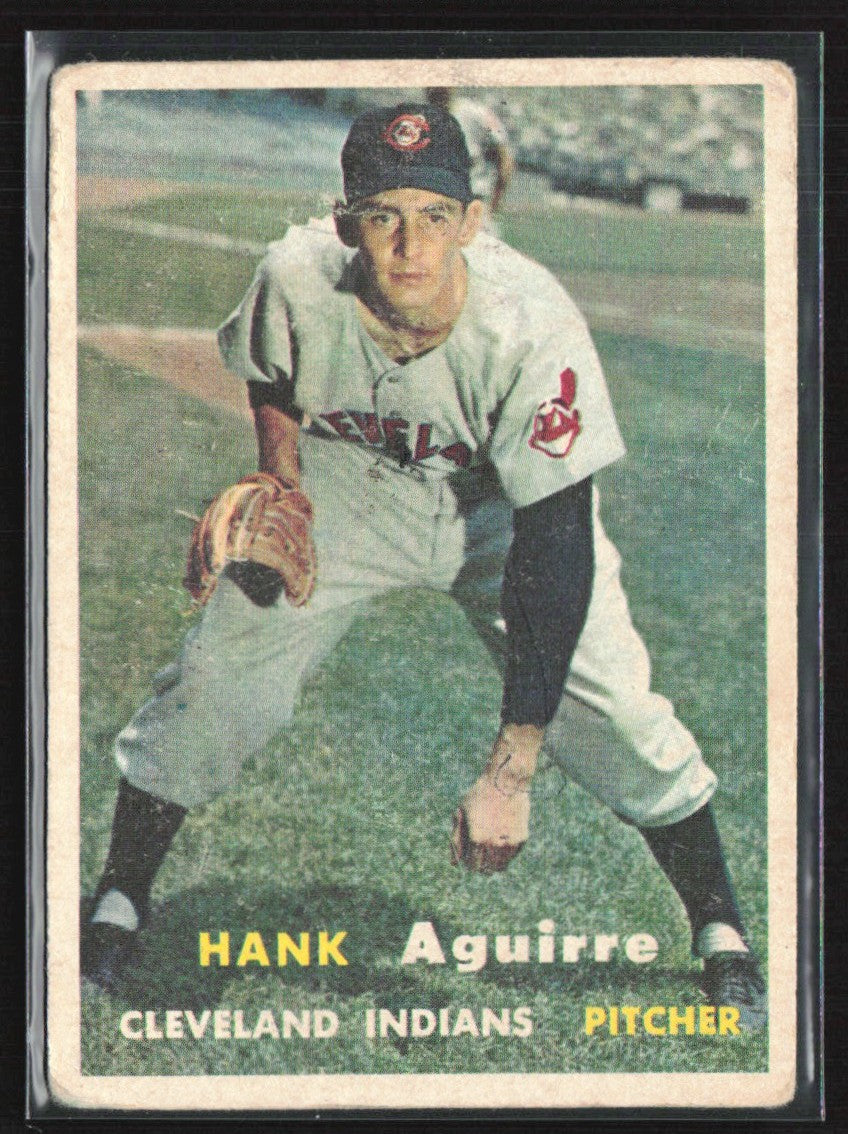 Hank Aguirre 1957 Topps RC #96 Cleveland Indians