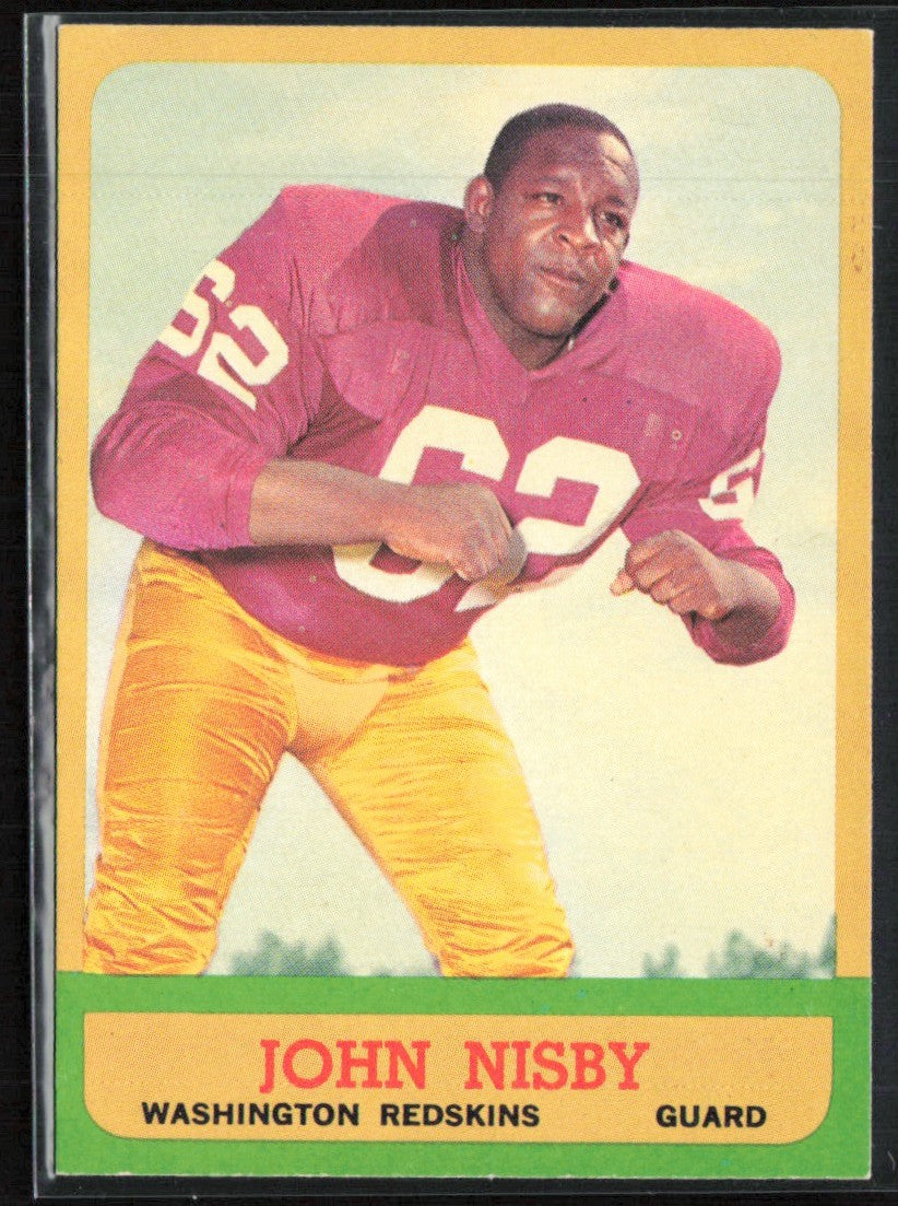 John Nisby 1963 Topps #163 Washington Redskins