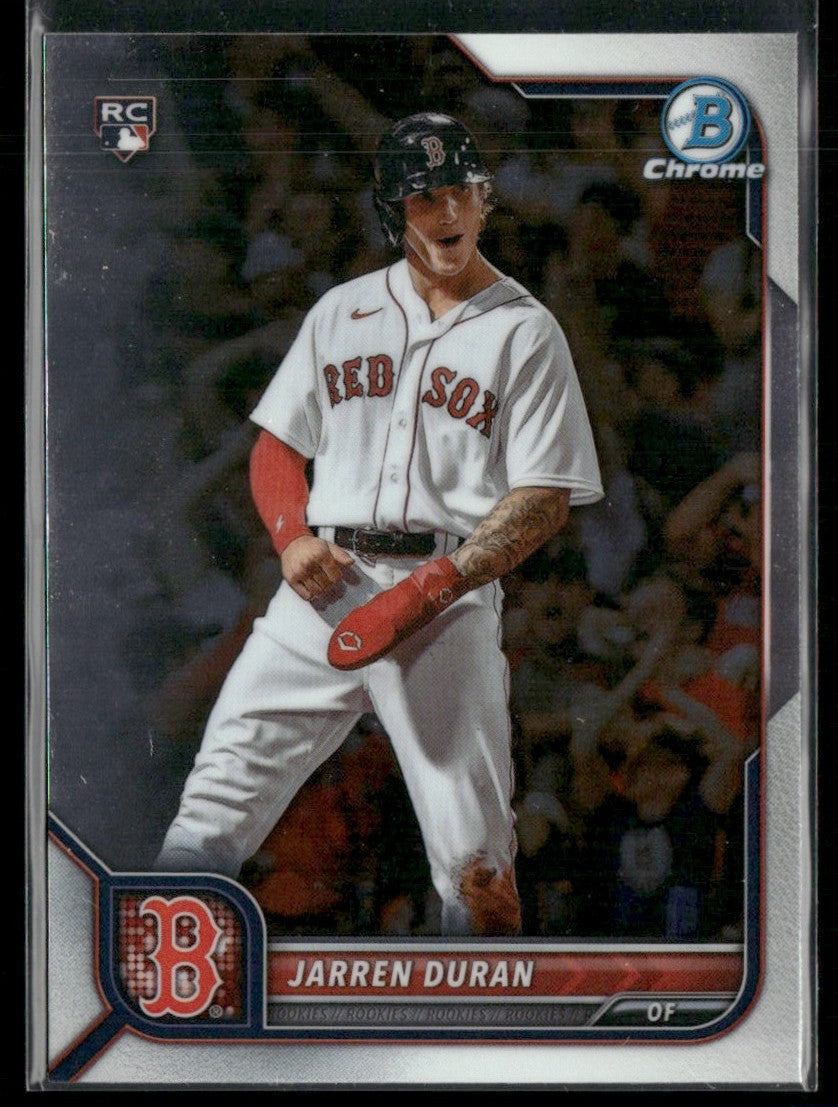 Jarren Duran 2022 Bowman Chrome RC #16 Boston Red Sox