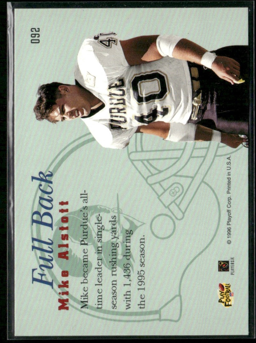 Mike Alstott 1996 Playoff Prime RC #92 Tampa Bay Buccaneers