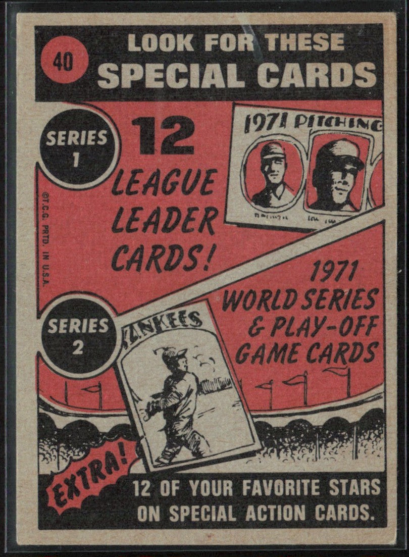 Bob Barton 1972 Topps In Action #40 San Diego Padres
