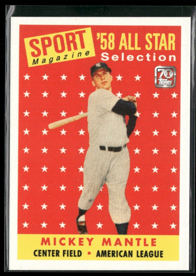 Mickey Mantle 2021 Topps x Mickey Mantle #15 New York Yankees