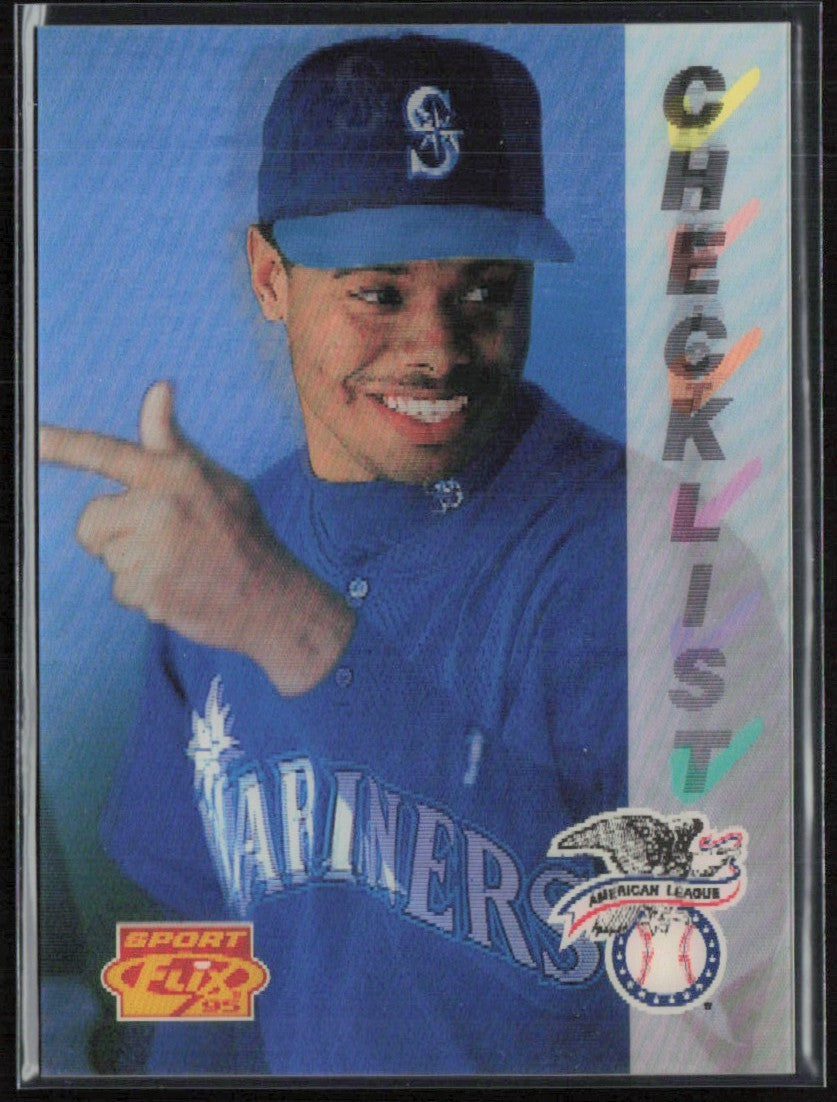 Ken Griffey Jr. 1995 Sportflix Checklist #168 Seattle Mariners