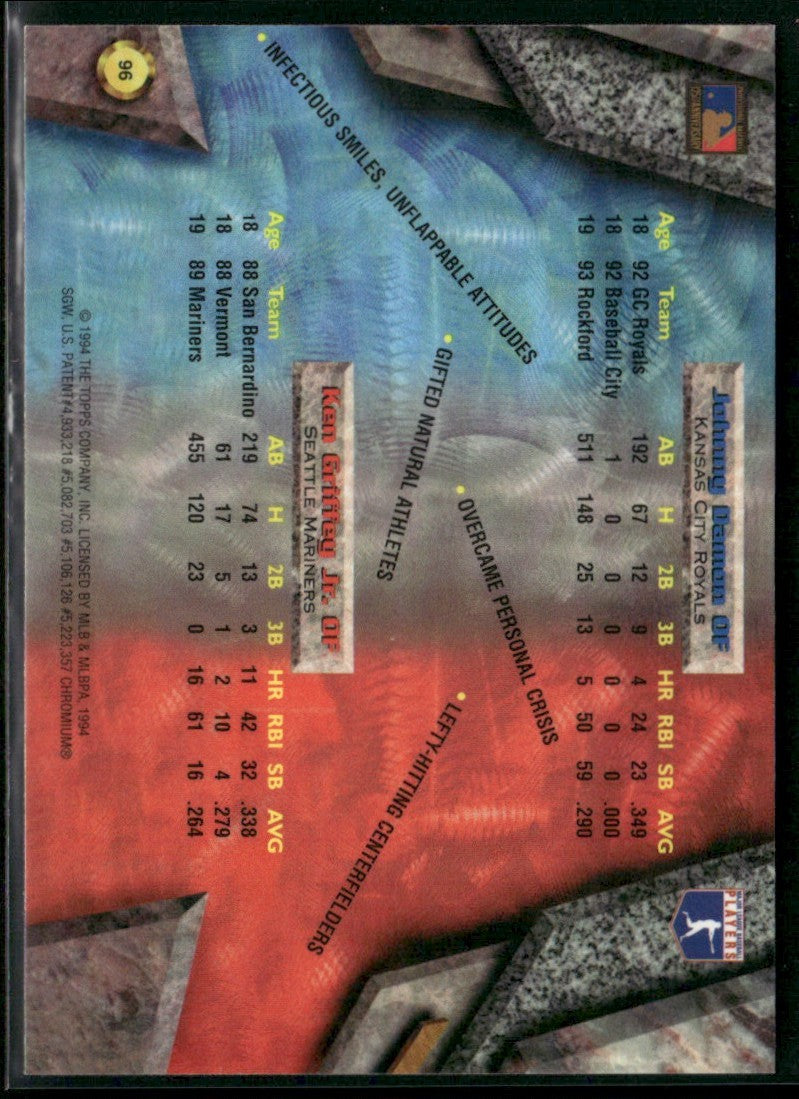 Ken Griffey Jr./Johnny Damon 1994 Bowman's Best #96