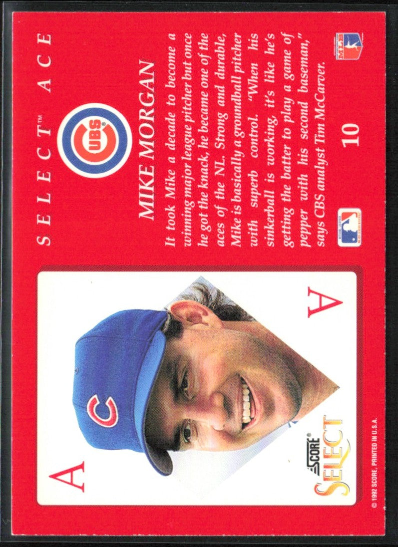 Mike Morgan 1993 Select Aces #10 Chicago Cubs