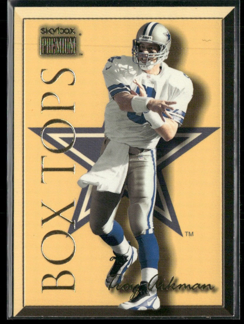 Troy Aikman 1999 SkyBox Premium Box Tops #2BT Dallas Cowboys