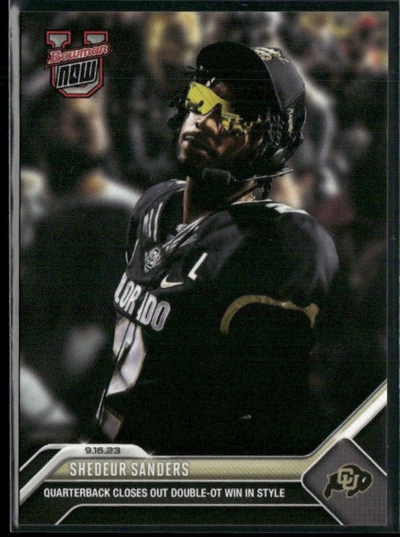 Shedeur Sanders 2023 Bowman Now U #5 Colorado Buffaloes